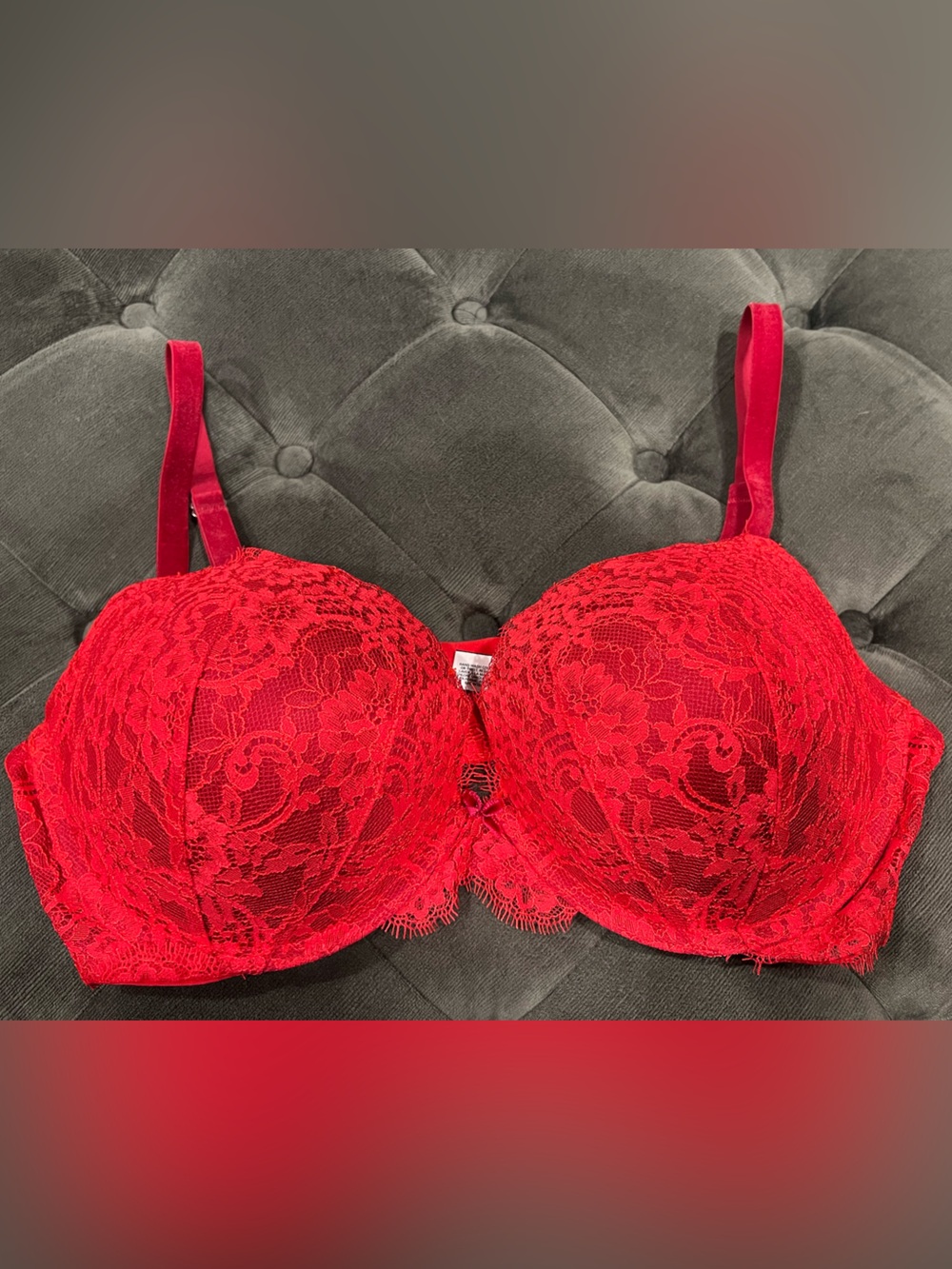 Victoria's Secret Red Lace Push-Up Bra